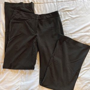 Pinstriped dress pants
